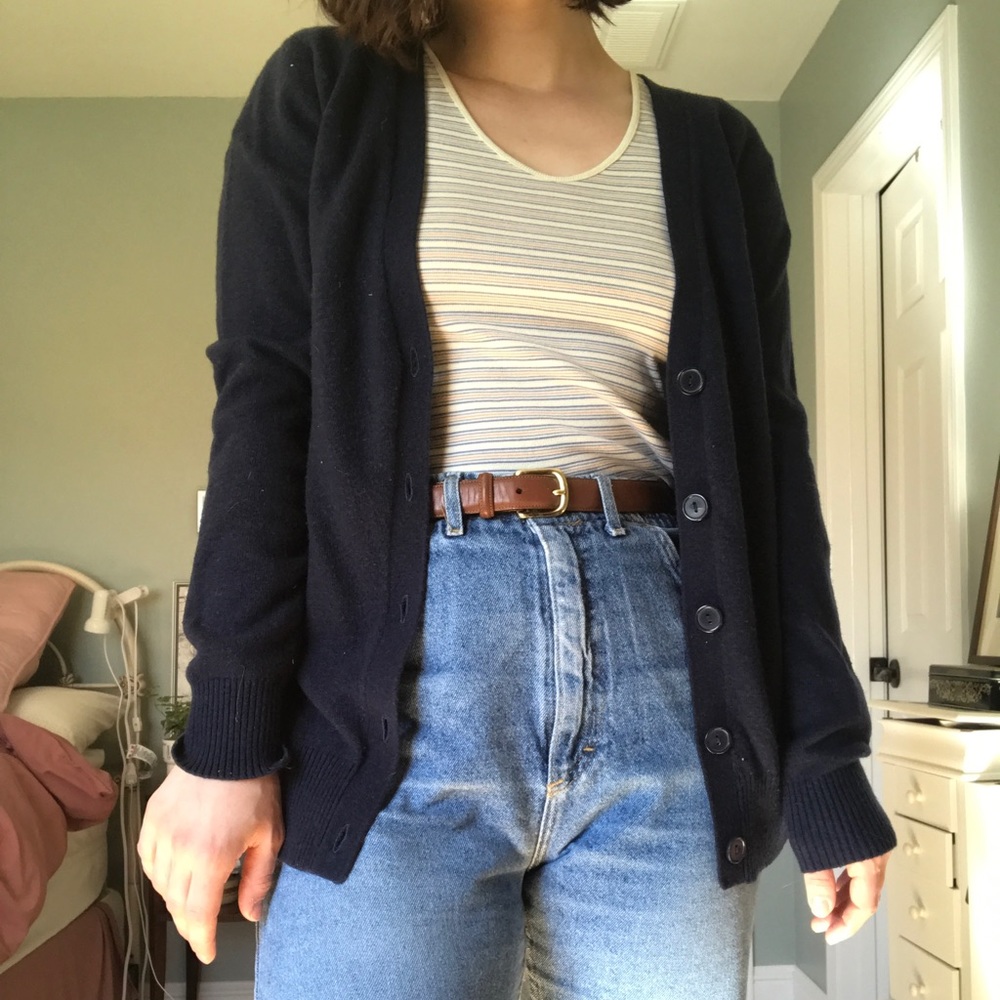 Medium cotton on navy blue cardigan - Picture 2 of 4